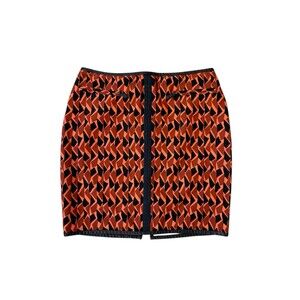 Missoni Geometric Pattern Zip Front Skirt Womens Sz 40 Med